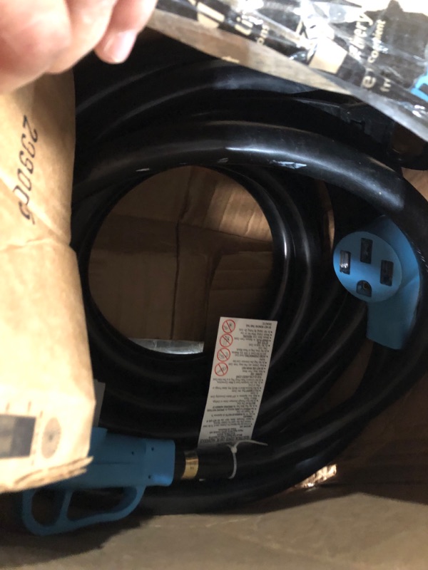 Photo 2 of CircleCord 4 Prong 10 Feet Dryer/EV Extension Cord, 30 Amp NEMA 14-30P to 14-30R, Use for Electric Clothes Dryer Power Extension and Level 2 EV Charging, 125V/250V STW 10 Gauge 10 FT NEMA 14-30P/R