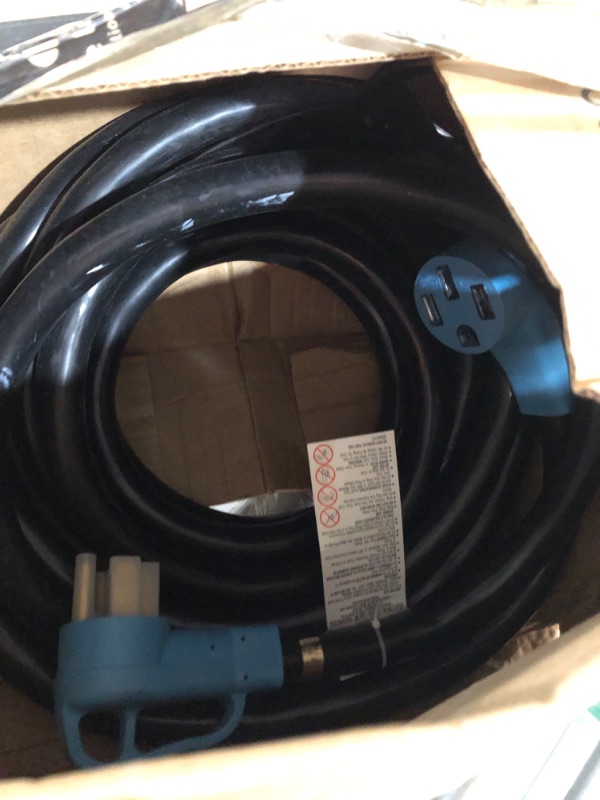 Photo 3 of CircleCord 4 Prong 10 Feet Dryer/EV Extension Cord, 30 Amp NEMA 14-30P to 14-30R, Use for Electric Clothes Dryer Power Extension and Level 2 EV Charging, 125V/250V STW 10 Gauge 10 FT NEMA 14-30P/R