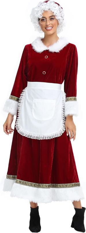 Photo 1 of  Mrs. Claus Costume for Women Santa Costume Adult