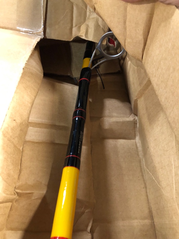 Photo 1 of *PARTS* Ugly Stik Bigwater Spinning Reel and Fishing Rod Combo, Black/Red/Yellow