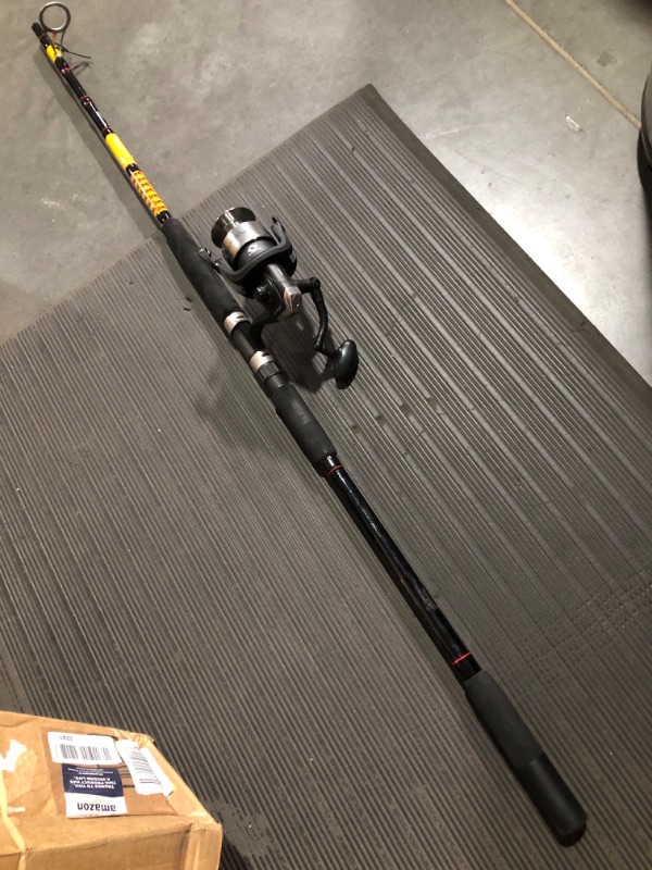 Photo 2 of *PARTS* Ugly Stik Bigwater Spinning Reel and Fishing Rod Combo, Black/Red/Yellow