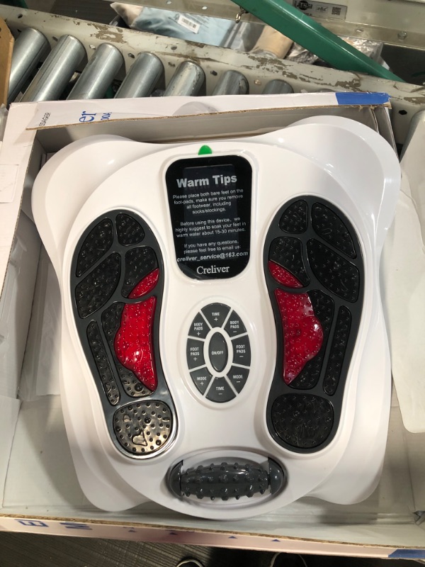 Photo 3 of Creliver Foot Circulation Plus EMS & TENS Foot Nerve Muscle Massager, Electric Foot Stimulator Improves Circulation