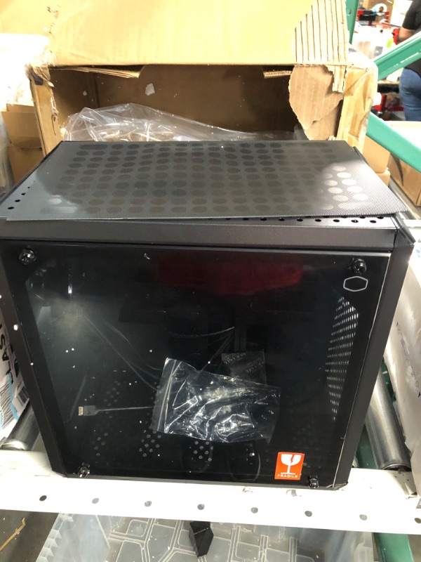 Photo 2 of Cooler Master Q300L V2 Micro-ATX Tower, Magnetic Patterned Dust Filter, USB 3.2 Gen 2x2 (20GB), Tempered Glass Panel