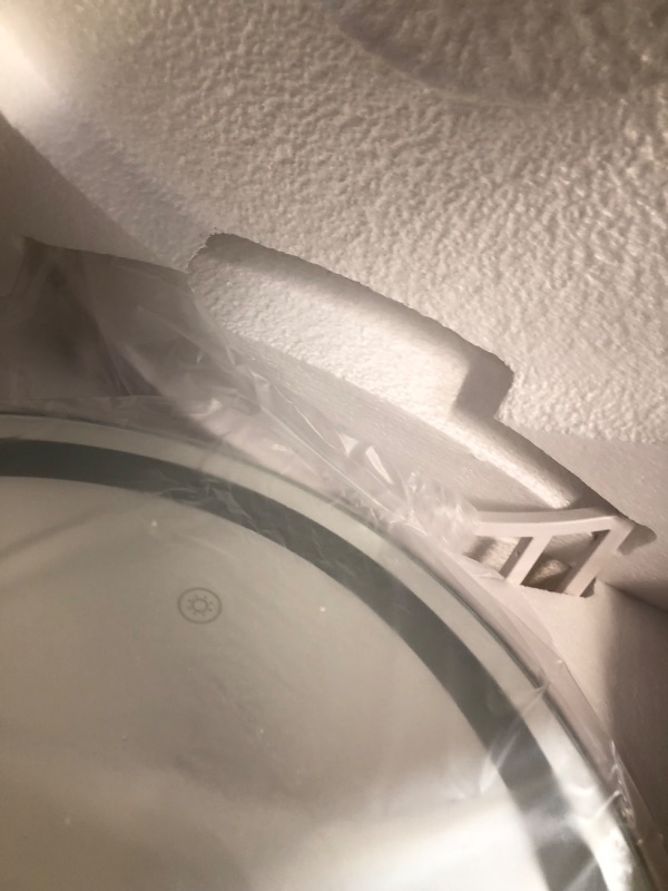 Photo 1 of Vierose 18 Inch Large Vanity Mirror with Lights, Round Light Up Makeup Mirror