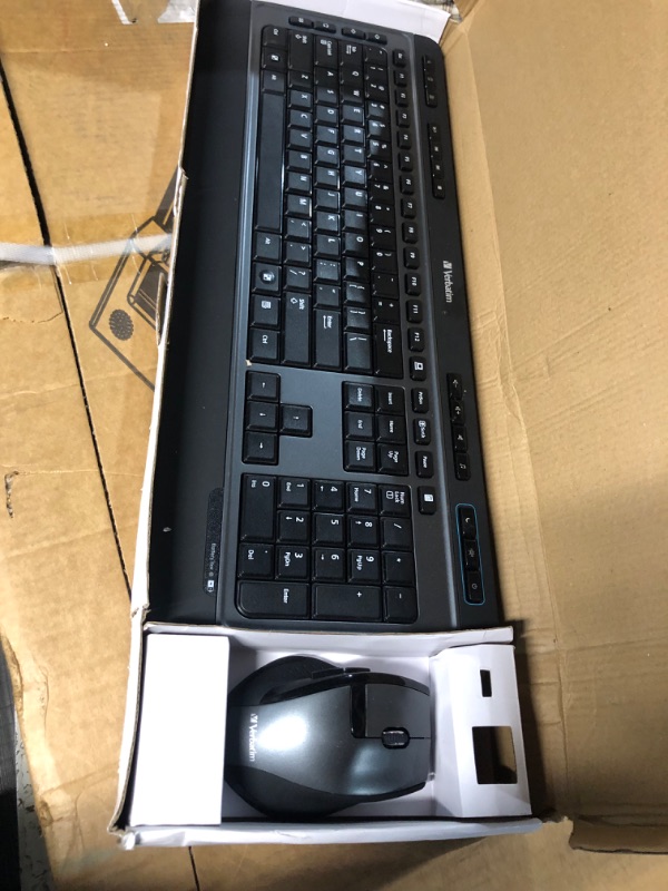 Photo 2 of **NON REFUNDABLE NO RETURNS SOLD AS IS**
**PARTS ONLY**Verbatim Wireless Multimedia Keyboard and 6-Button Mouse Combo - Black