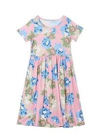 Photo 1 of GAZIAR Girls Summer Dress Short Sleeve Loose Swing Casual Dress Cotton Soft Dress 3XL