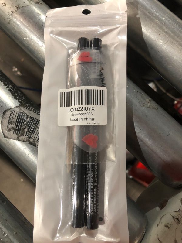 Photo 1 of 2 pack dark brown eyebrow pencil with 1 pack eyebrow tool