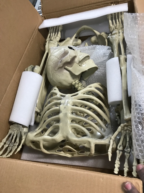 Photo 1 of DECORLIFE Pose-N-Stay Skeleton 5FT, Life Size Skeleton,