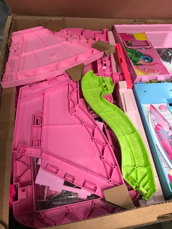 Photo 3 of Barbie Dreamhouse 2023, Pool Party Doll House with 75+ Pieces and 3-Story Slide, Barbie House Playset,