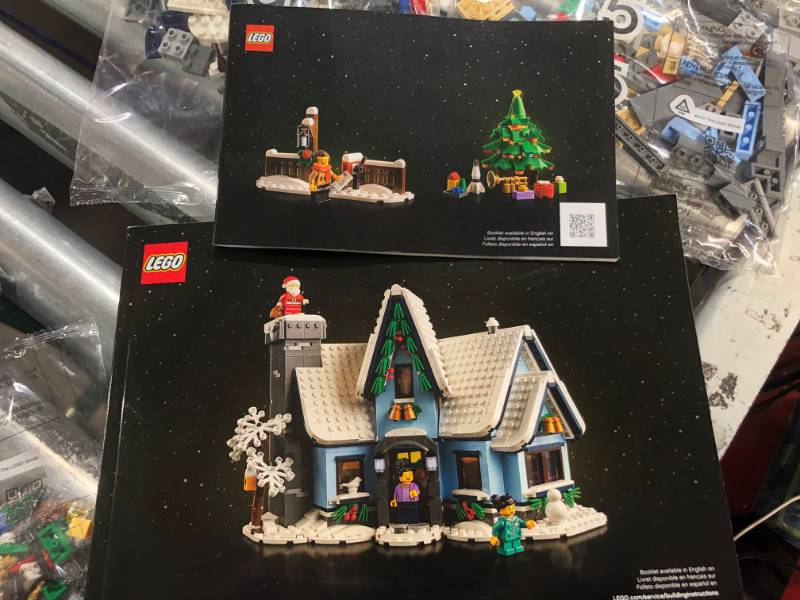 Photo 2 of **PARTS ONLY** 
LEGO Icons Santa’s Visit 10293 Christmas House Model Building Set for Adults and Families