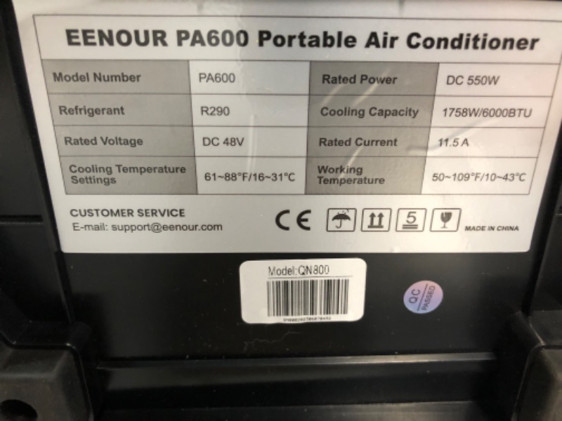 Photo 2 of [READ NOTES]
EENOUR PA600 Portable Air Conditioners, 6000BTU Fast Cooling AC with 7 Fan Level
