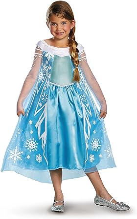 Photo 1 of Disney's Frozen Elsa Deluxe Girl's Costume size xs 3t 4t