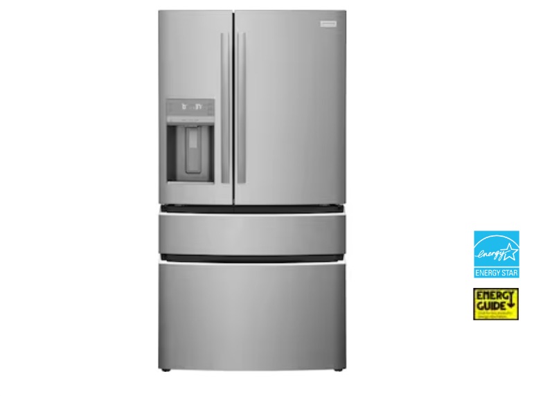 Photo 1 of Frigidaire Gallery 21.5-cu ft 4-Door Counter-depth French Door Refrigerator with Ice Maker (Fingerprint 