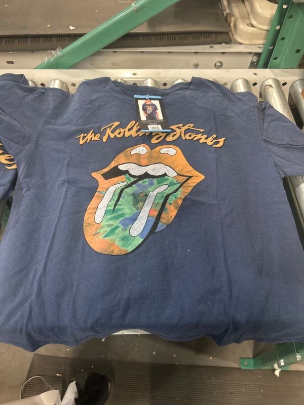 Photo 1 of NWT The Rolling Stones Women's Navy Blue Tee S

