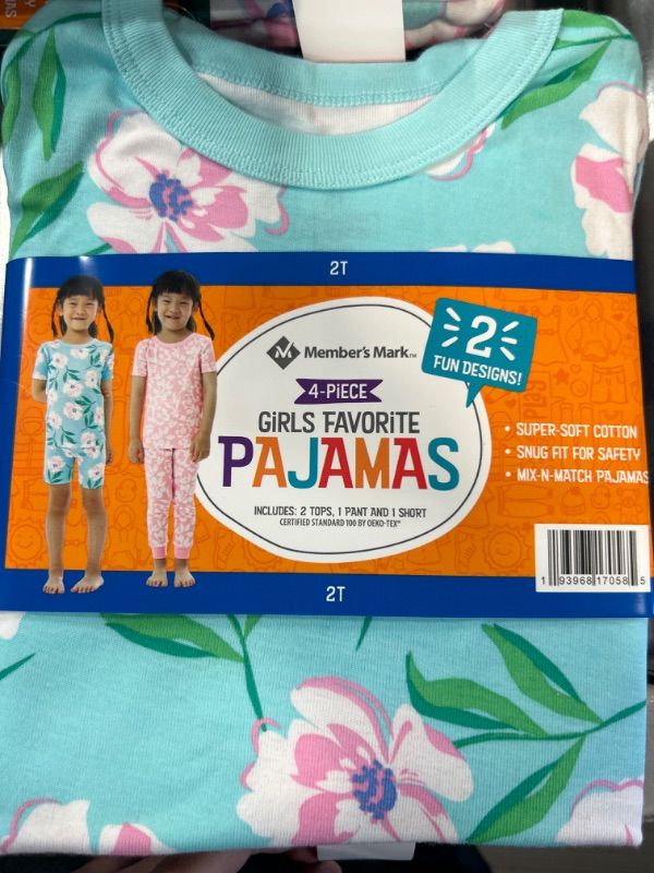 Photo 1 of SIZE5T-MEMBERS MARK GIRLS 2PCS PAJAMA SET 