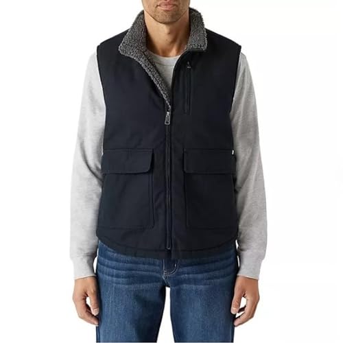 Photo 1 of BROWN-Lee MEN'S SHERPA LINED WORKWEAR CANVAS VEST (US, Alpha, X-Large, Regular, Regular, 
