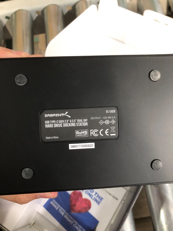 Photo 6 of Sabrent USB Type-C Dual Bay SATA Docking Station