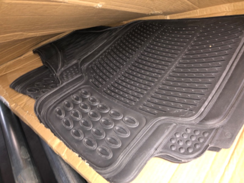 Photo 3 of BDK Original ProLiner 3 Piece Heavy Duty Front & Rear Rubber Floor Mats 