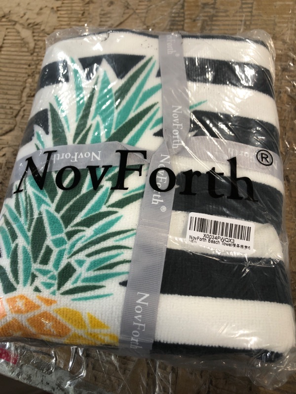 Photo 3 of **NONREFUNDABLE BUNDLE OF 2** NovForth Microfiber Beach Towel for Women 30"x 61"