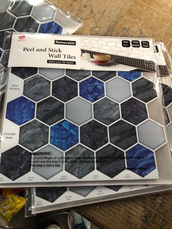 Photo 1 of **NONREFUNDABLE BUNDLE OF 4 PACKS, 24 SHEETS TOTAL**12"x12" Vinyl Kitchen Backsplash, 