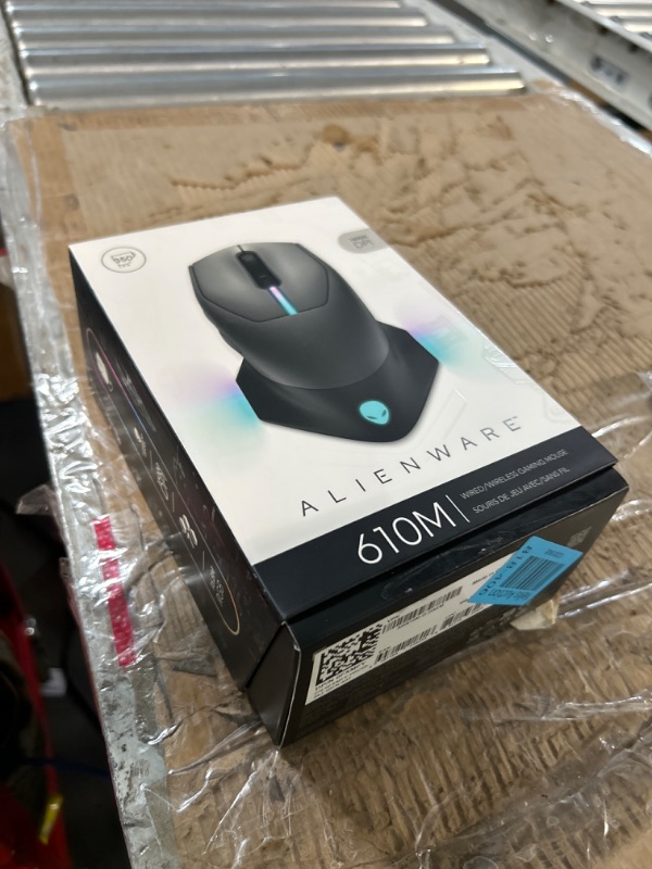 Photo 2 of Alienware Wired/Wireless Gaming Mouse AW610M: 16000 DPI Optical Sensor - 350 Hour Rechargeable Battery Life - 7 Buttons - 3-ZONE Alienfx RGB Lighting, Dark Side of the Moon Alienware AW610M Wired/Wireless Gaming Mouse Gaming Mouse Dark Side of the Moon