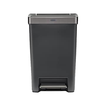 Photo 1 of Rubbermaid Premier Series III 13 gal Gray Plastic/Stainless Steel Step On Trash Can