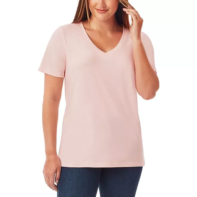 Photo 1 of Member's Mark Ladies Short Sleeve V-Neck Tee (2 pack XXL)
