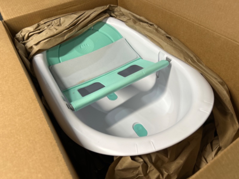 Photo 1 of 4-in-1 Grow-with-Me Bath Tub by Frida Baby Transforms Infant Bathtub to Toddler Bath Seat with Backrest for Assisted Sitting in Tub
