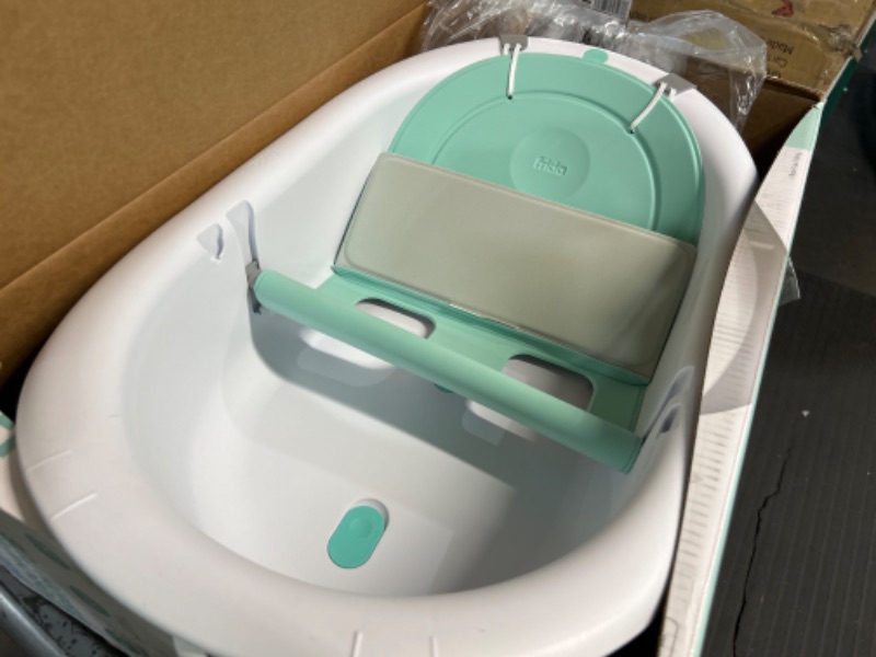 Photo 1 of 4-in-1 Grow-with-Me Bath Tub by Frida Baby Transforms Infant Bathtub to Toddler Bath Seat with Backrest for Assisted Sitting in Tub
