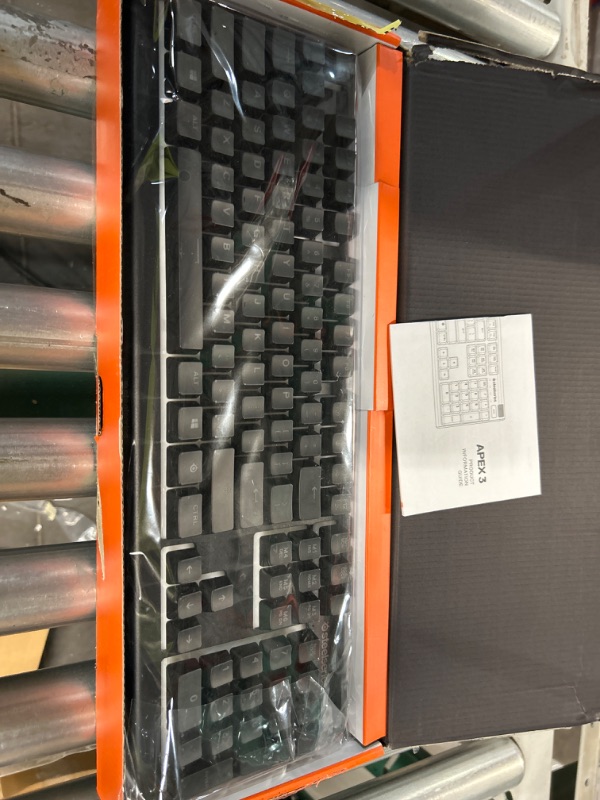 Photo 2 of SteelSeries Apex 3 RGB Gaming Keyboard – 10-Zone RGB Illumination – IP32 Water Resistant