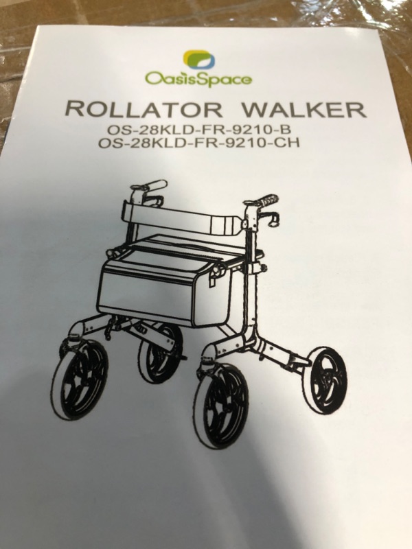 Photo 1 of **USED BUT APPEARS NEW**  OasisSpace Aluminum Rollator Walker