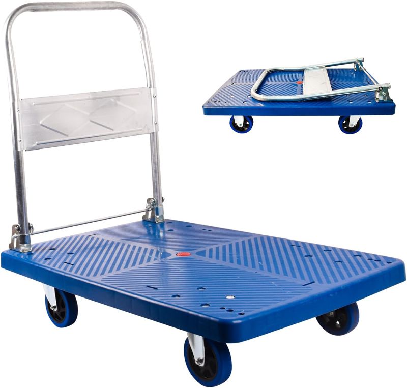 Photo 1 of **STOCK PHOTO FOR REFERENCE-MINOR DAMAGE PREV USED**
Foldable Platform Truck Dolly