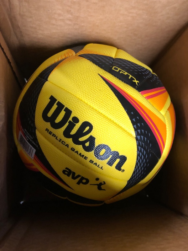 Photo 2 of **NEEDS AIR** WILSON AVP OPTX Game Volleyballs- Official Size OPTX Replica