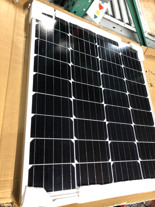 Photo 2 of Solar Panels 120 Watt 12 Volt, High-Efficiency Monocrystalline PV Module Power Charger for RV Marine Rooftop Battery and Other Off-Grid Applications 29.92 x 26.38 x 1.18 inches 