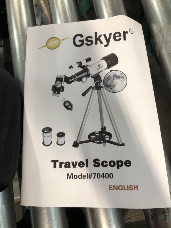 Photo 2 of Gskyer Telescope, 70mm Aperture 400mm AZ Mount Astronomical Refracting Telescope for Kids Beginners - Travel Telescope with Carry Bag, Phone Adapter and Wireless Remote