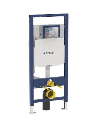 Photo 1 of **USED BUT APPEARS NEW**  Geberit Duofix 0.8/1.28 GPF Dual Flush In-Wall System with Sigma Concealed Tank for 2x4 Construction in White