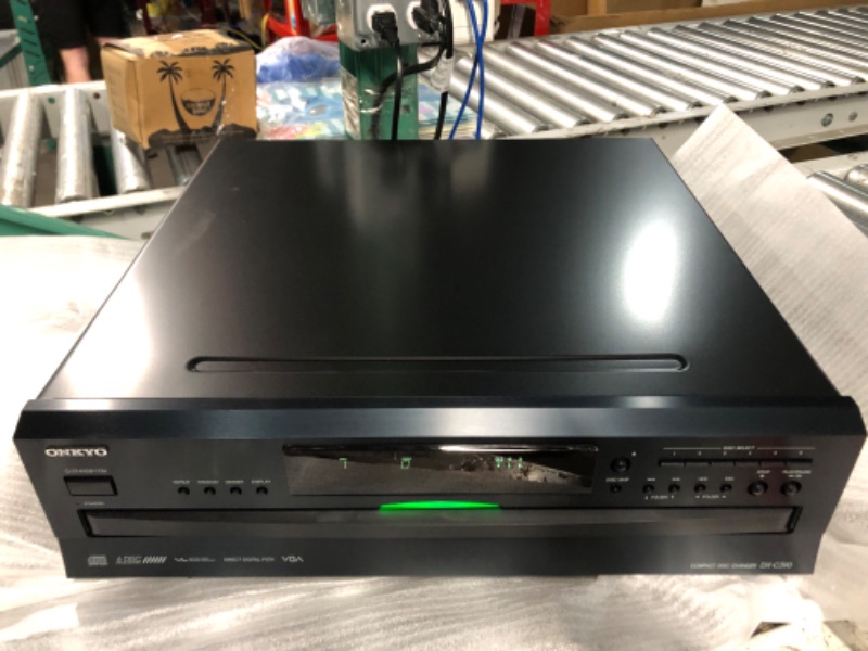 Photo 1 of **USED BUT APPEARS NEW**  Onkyo DXC390 6-Disc Carousel Changer CD Player, Black