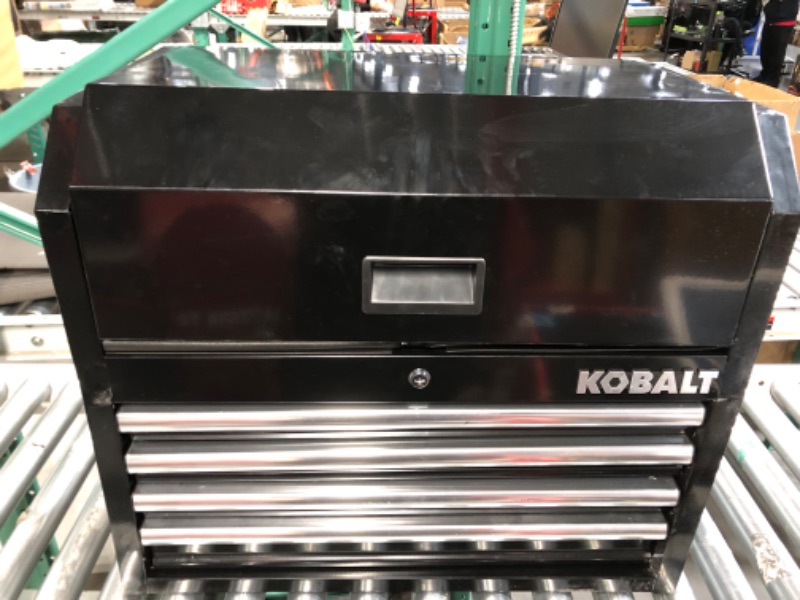 Photo 1 of **SEE NOTES** Kobalt 26-in W x 22-in H 4-Drawer Steel Tool Chest (Black)