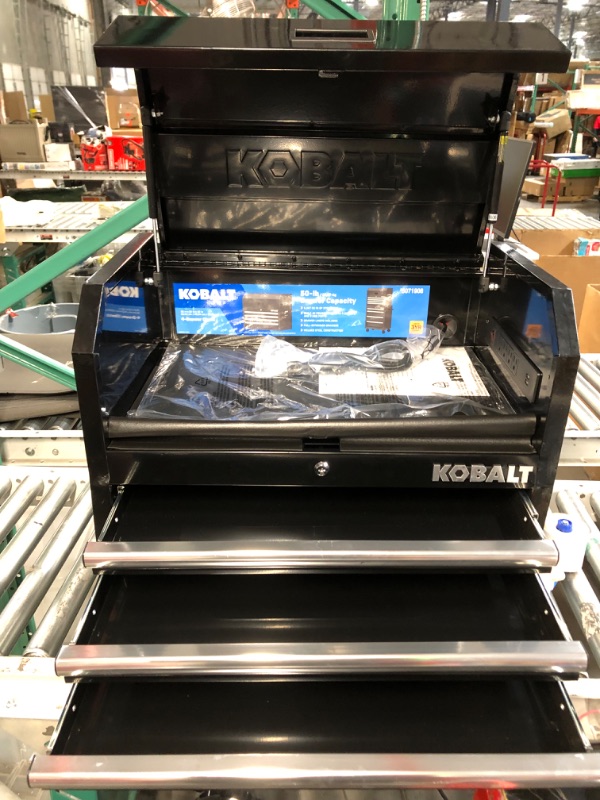 Photo 5 of **SEE NOTES** Kobalt 26-in W x 22-in H 4-Drawer Steel Tool Chest (Black)