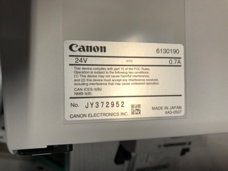 Photo 5 of [READ NOTES]
Canon imageFORMULA R40 Office Document Scanner For PC and Mac, Color Duplex Scanning, Easy Setup For Office Or Home Use