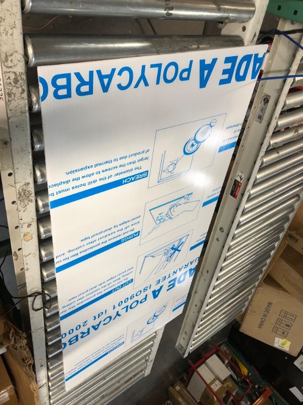 Photo 2 of **USED BUT APPEARS NEW**  Tatuo Polycarbonate Greenhouse Panel, Polycarbonate Sheet Roof Panel, Waterproof UV Protected Reinforced Cold Flexible Strong Impact and Shatterproof Panel for Greenhouse (4' x 2' x 0.16'') 