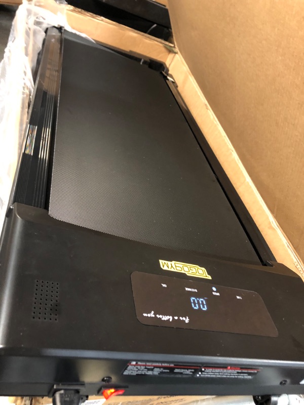 Photo 1 of Under Desk Treadmill Walking Pad Walking Treadmill Portable Desk Treadmill Slim Walking Running for Home Office Exercise - Remote, LED Display tarmac