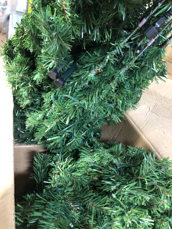 Photo 1 of **SEE NOTES** SHareconn 6ft Prelit Premium Artificial Hinged Christmas Tree with 330 Warm White & Multi-Color Lights, 1018 Branch Tips and Foldable Metal Stand, Perfect Choice for Xmas Decoration, 6 FT