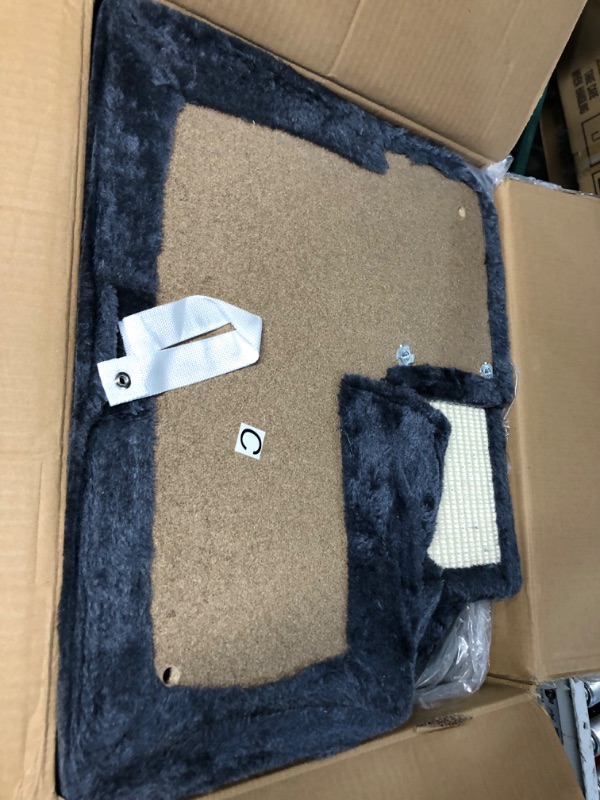 Photo 1 of **USED BUT APPEARS NEW** Hey-brother Cat Tree, 61 inch Cat Tower for Indoor Cats, Cat House with Padded Platform Bed, Toy Balls, Large Cozy Condo, Hammocks and Sisal Scratching Posts, Smoky Gray MPJ019G