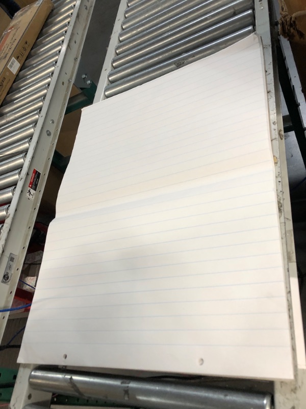 Photo 3 of Pacon® Chart Pad, 24" x 32", 2-Hole Top Punched, 1" Ruled, 70 Sheets Glue Bound, 1" Ruled 24"x32" White