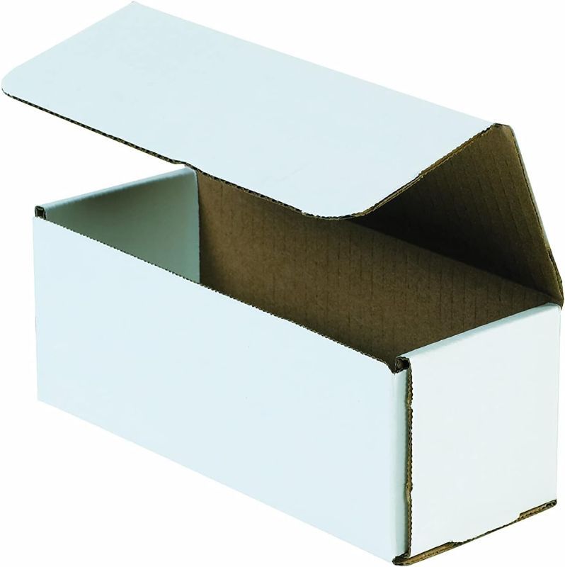 Photo 1 of (10x) 12x4x4 White Corrugated Mailers for Shipping (M1244)