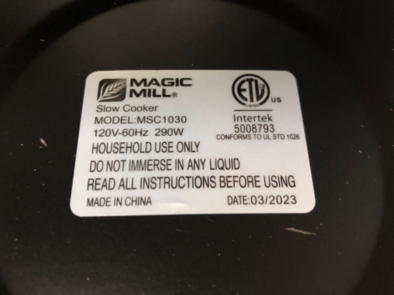 Photo 3 of **DENTED, SEE PHOTOS** Magic Mill Oval Slow Cooker