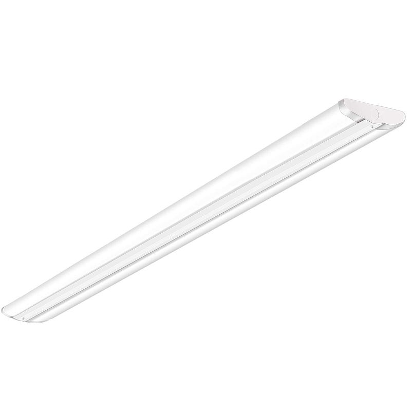 Photo 1 of **USED BUT APPEARS NEW**  ANTLUX 110W 8FT LED Wraparound Ultra Slim Strip Lights, 12600 Lumens, 5000K, 8 Foot LED Garage Warehouse Light, No Glare, Flush Mount Office Ceiling Lighting Fixture, Fluorescent Tube Replacement