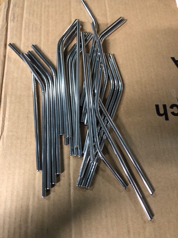 Photo 1 of (24x) Eco-Friendly Metal Straws