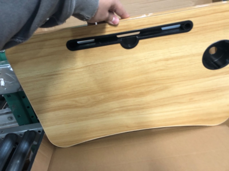 Photo 1 of Laptop Bed Desk Table Tray Stand with Cup Holder/Drawer for Bed/Sofa/Couch/Study/Reading/Writing